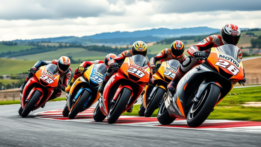 MotoGP racers at the 2025 Portuguese Grand Prix.