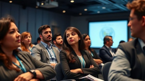 Attendees in a seminar discussing 2026 Stone Industry Education Events.