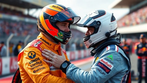 Lewis Hamilton shows support for F1 rookies during race day.