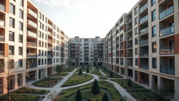 Conjunto Cornes Espacio Residencial, modern architectural design.