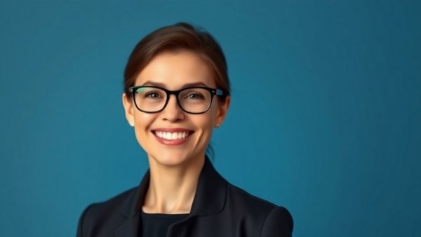 Designer collaboration series, professional woman smiling in portrait