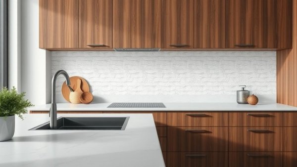 Modern kitchen design showcasing color in architectural design.