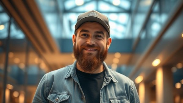 Confident man indoors related to seismic retrofitting concrete.