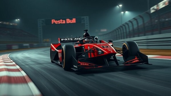 Las Vegas Grand Prix tyre strategy depicted by racing car cornering.