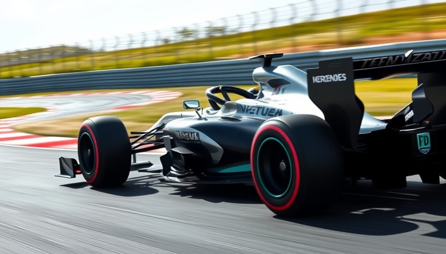 Mercedes Formula 1 performance at Silverstone, high-speed racing.