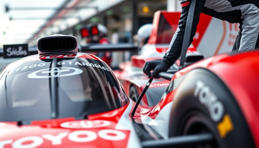 Formula One testing in Japan with Toyota Gazoo Racing team in action.