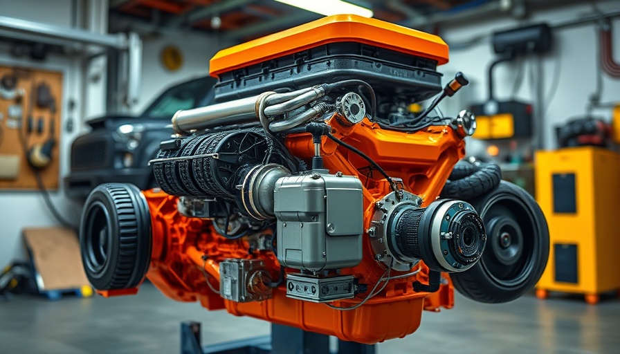 Modified RB26 engine illustration highlighting components, 1,000 HP on the Street.