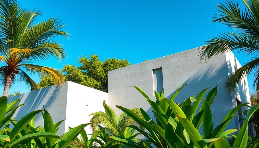 Di Frenna Architects Atelier modern concrete building, tropical setting.