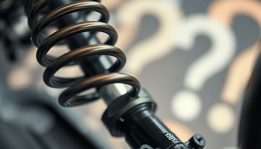 Close-up of suspension components highlighting performance secrets.