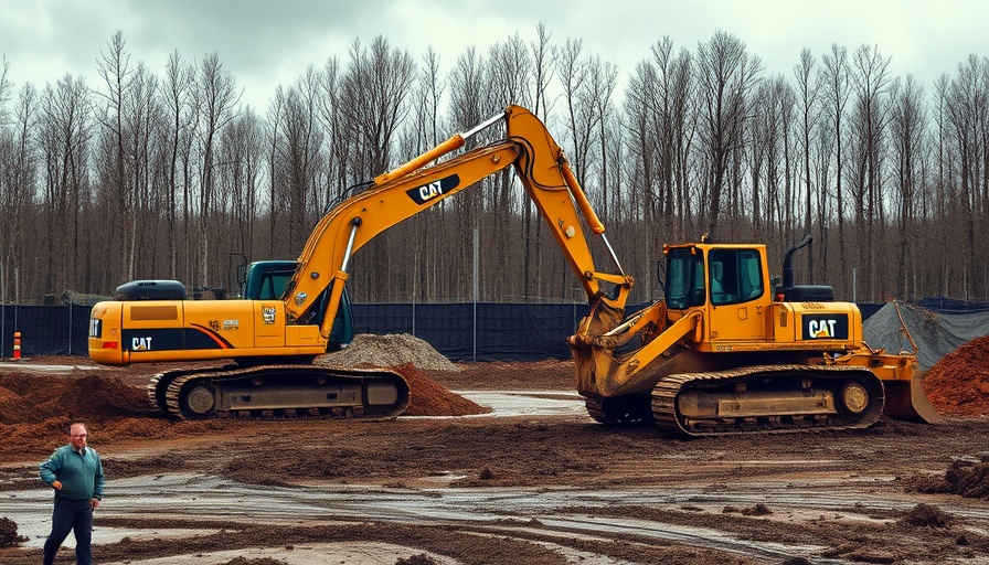 Trimble Siteworks Machine Guidance in construction with excavator and bulldozer.