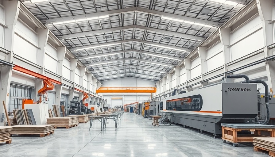 Industrial factory showcasing machine manufacturing excellence in stone processing.