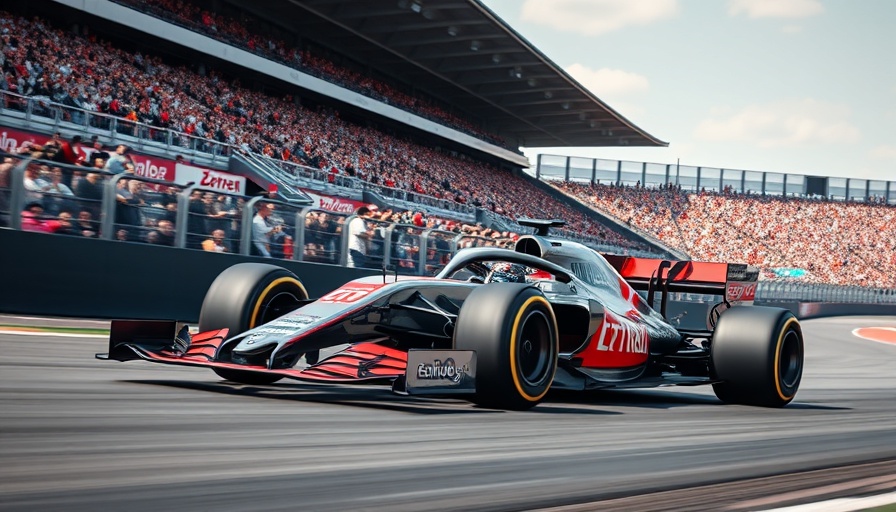 Modern F1 cars racing on track in 2026 with dynamic energy resource management.