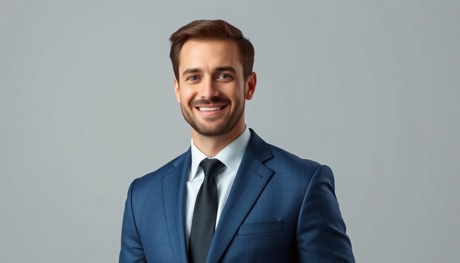 Corporate portrait of new Toro General Manager smiling confidently.