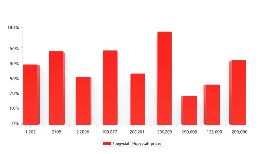 Bar graph of construction input prices from 2017 to 2025.