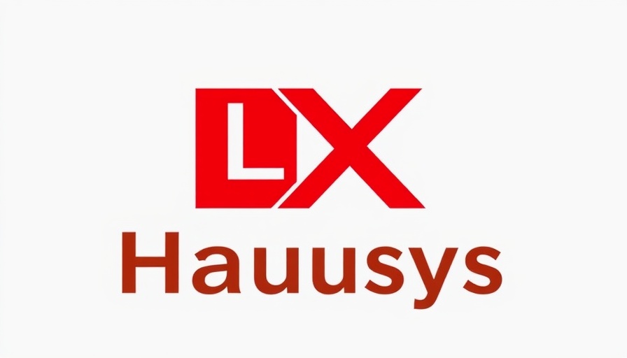 Modern LX Hausys logo with minimalist design.