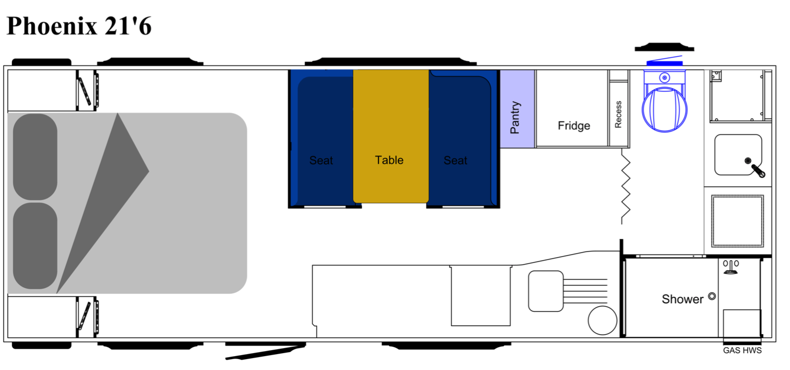 Sunland Caravans Phoenix 21'6