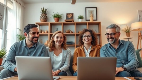 Virtual meeting discussing wireless theft recovery device in automotive industry.