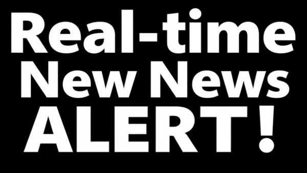 Informative banner about real-time news alerts for tricolor vehicle auction