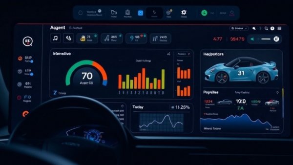 Automotive dealership AI agents dashboard.