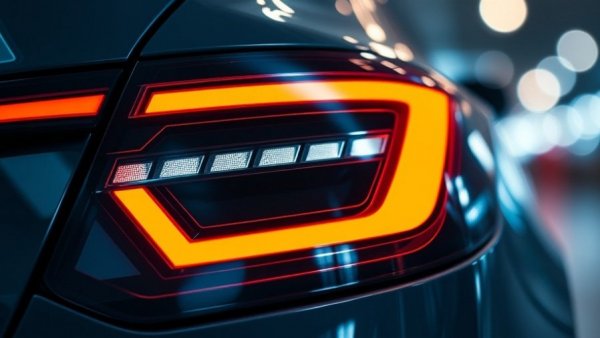 Close-up of car taillight highlighting LED lights amid Q3 auto recalls spike.