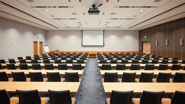 Modern conference room ready for automotive finance services presentation.