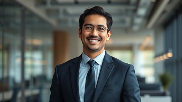 Toyota North America executive changes portrait in office setting.