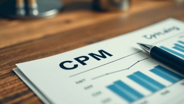 Financial CPM tracking report with charts on streaming advertising metrics.