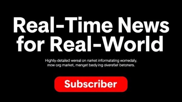 Real-time news banner with subscribe button for used vehicle prices.