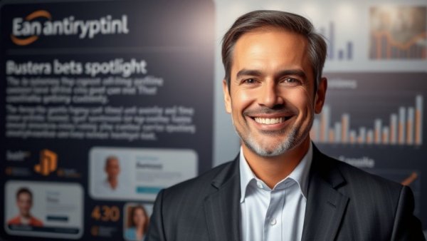 Smiling man in executive spotlight for F&I reinsurance programs