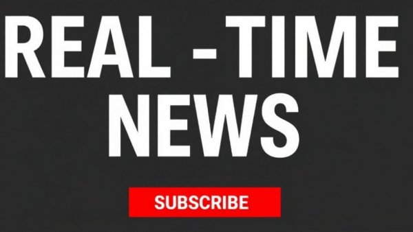 Real-time news service promotion with subscribe button.