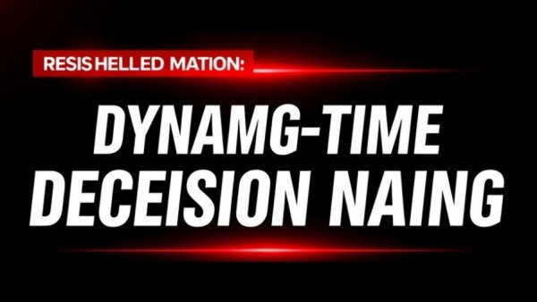 News banner promoting real-time decision-making insights.