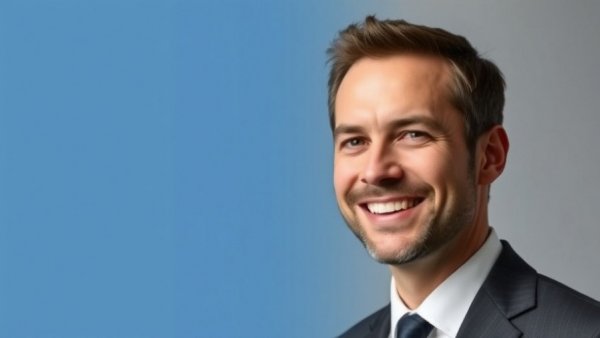 Professional executive portrait under spotlight for automotive finance services.