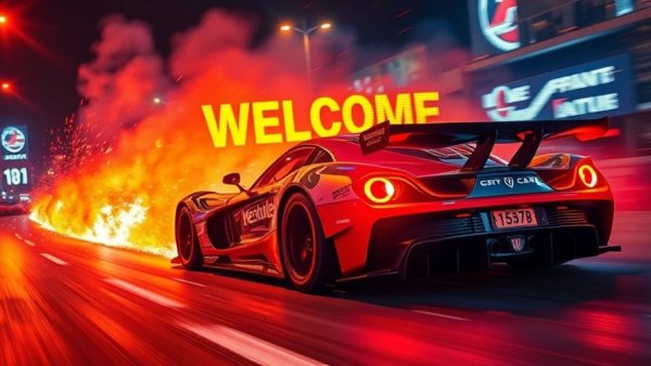 NADA Show 2026 Welcome Reception vibrant race car scene in Las Vegas.