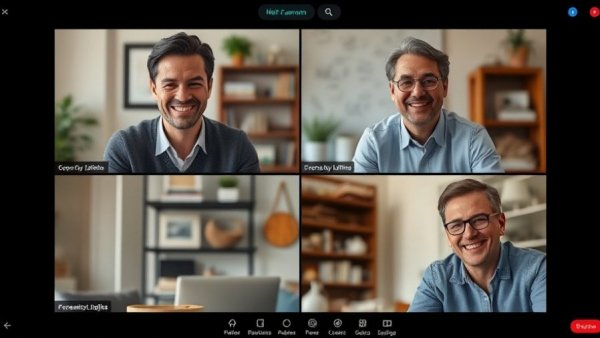 Leaders in the automotive industry discussing strategies online.