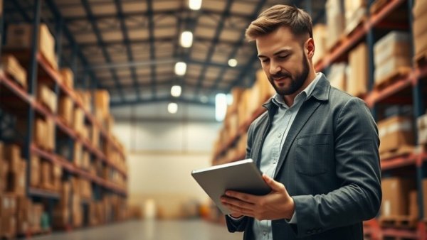 ISO Certified Supplier Plastic Materials professionals reviewing data in warehouse.