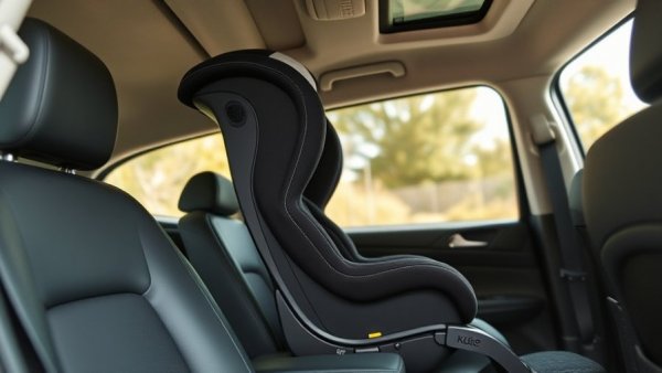 Child seat installed in car, highlighting safety features related to child seat anchor recalls.