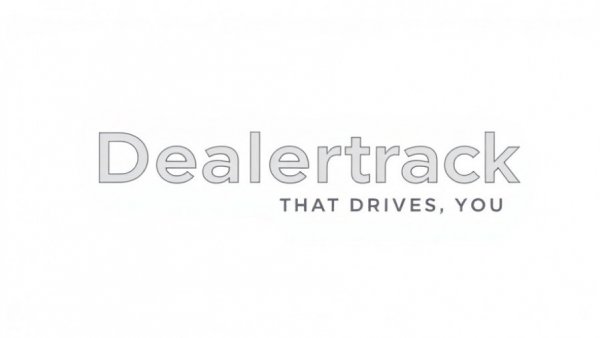Dealertrack logo with tagline for finance on vehicle services.