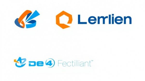 Modern logos of Dealerware and mykaarma in blue and orange, automatic on finance