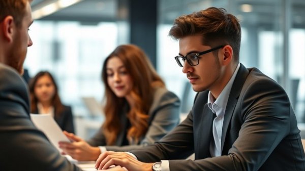 Focused professional in meeting, Q4 2025 Job Market Trends discussion.