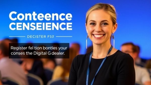 Digital Dealer Conference invitation banner, event details, 10% Tariffs Announcement.