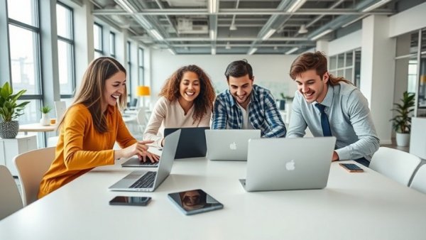 Colleagues collaborating in a casual office, Reclaiming HR in the Age of AI.