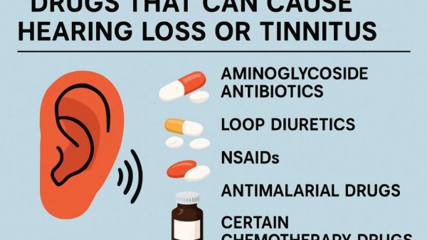 Drugs that can cause hearing loss or tinnitus
