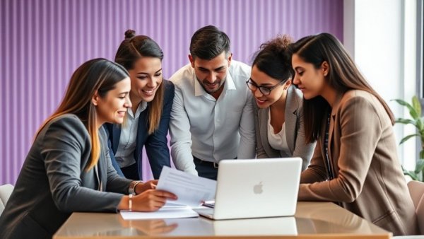 Team discussing documents on a laptop screen related to risk adjustment compliance in 2026.