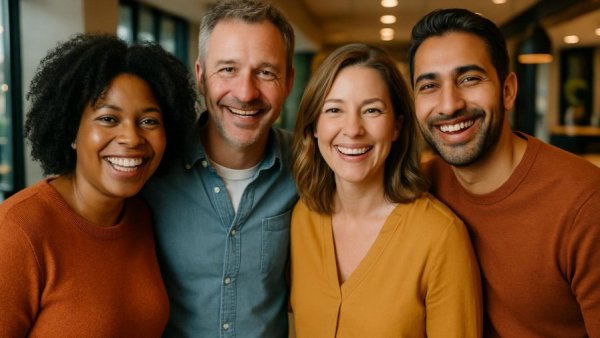 Join the AAA Foundation at AAA 2026 event with a cheerful group of attendees indoors.