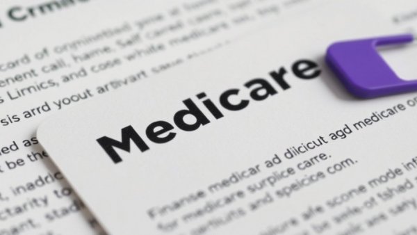 Close-up of a Medicare card highlighting enrollment trends.