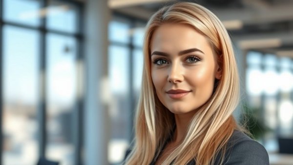 Portrait of a confident woman at Health Data Research Service event.