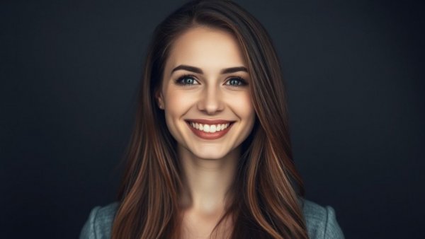 Smiling woman, UHS rising admissions targets concept.