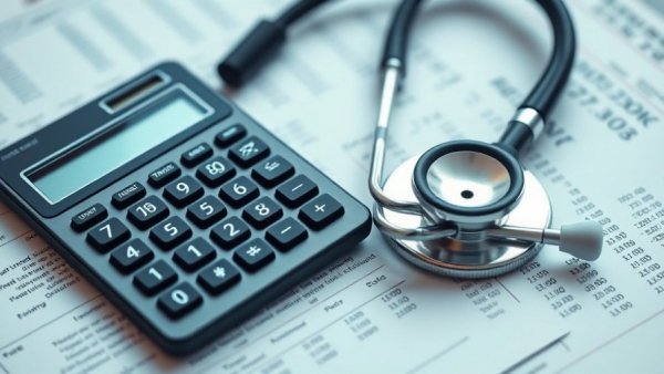Calculator and stethoscope depict maternity care coding system.