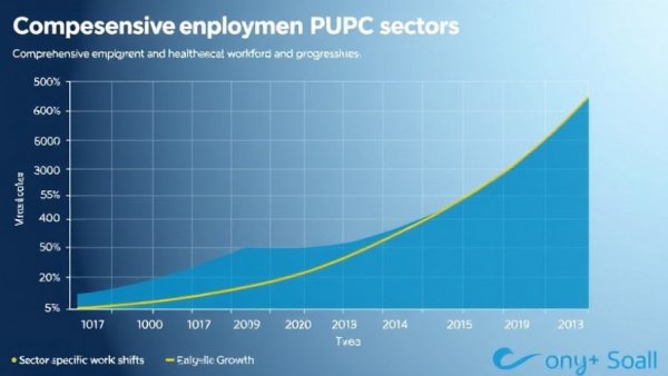 Graph showing healthcare workforce challenges and sector growth over time.