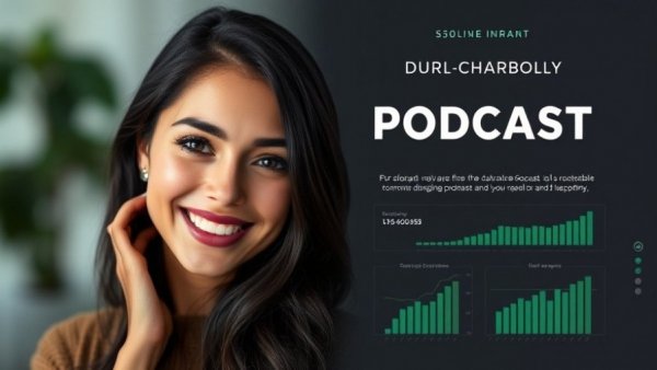 Podcast cover featuring a smiling woman, emphasizing customer experience in automotive sales.